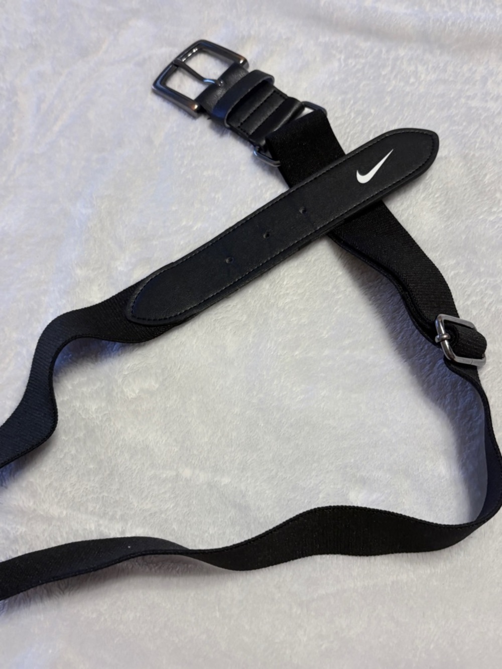 Nike Black One Size Baseball/Softball belt - set of two